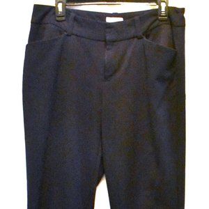 Ladies Merona Navy Blue Slacks, Size 12 Curvy
